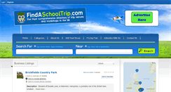 Desktop Screenshot of findaschooltrip.com